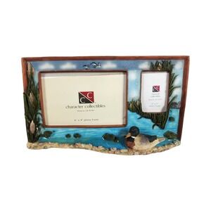 Vintage Character Collectibles Feathered Friends Mallard Duck Double Photo Frame